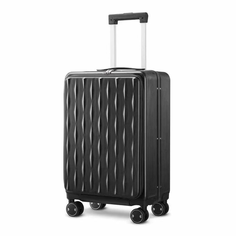 ABS PC バッグ フロントオープン トランク 多機能 Zipper Trolley Case 旅行 パスワード 搭乗ケース