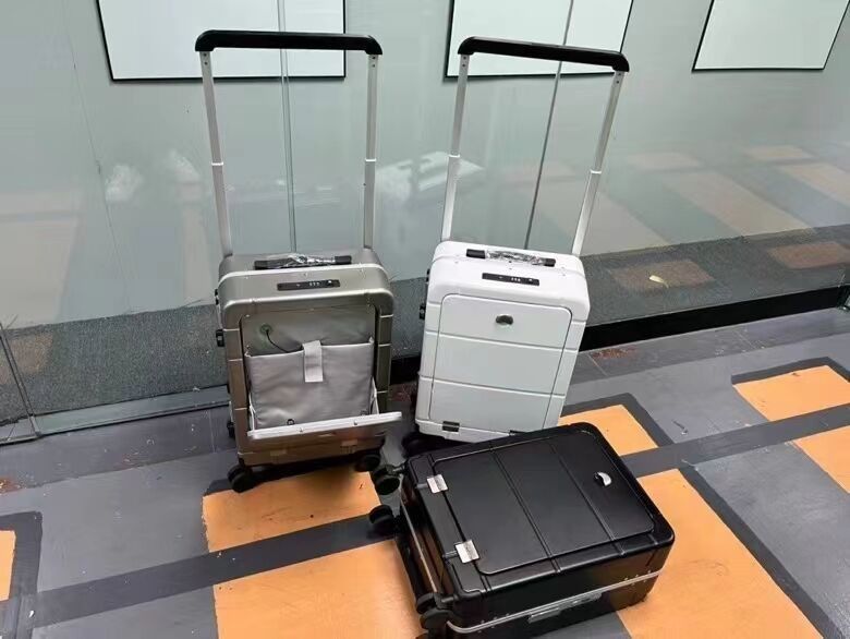 最新ファッション 旅行用バッグ トロリ バッグ カスタム スーツケース PC ハードシェル スーツケース 前面開口ポケット