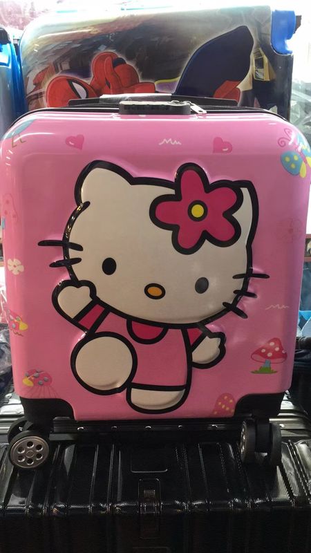 ロゴ オーダーメイド 18 インチ 新しいアニメ 乗車ケース 子供のユニバーサル 輪 トロリケース アニメ バッグ 子供のバッグ