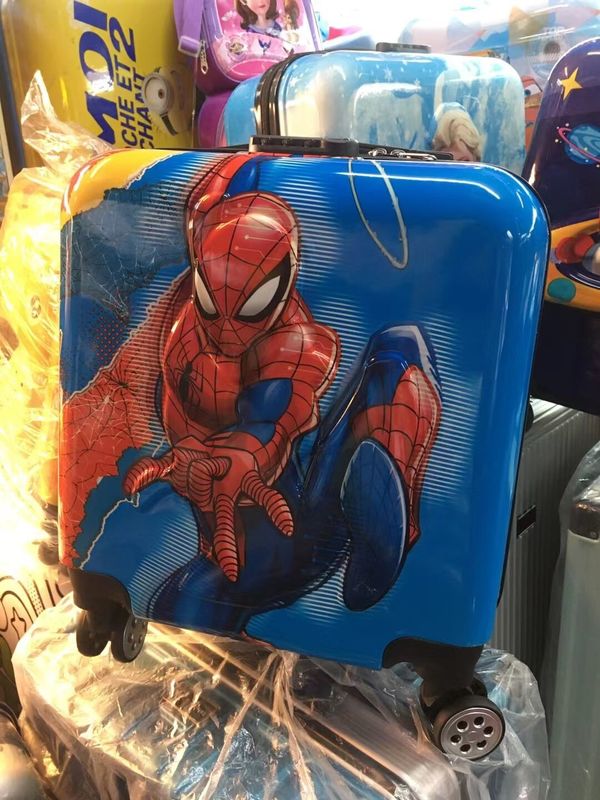 子供のスーツケース 18インチ 子供のPCABS旅行用ケース ハードシェル 漫画パターン 荷物 スーツケース 子供