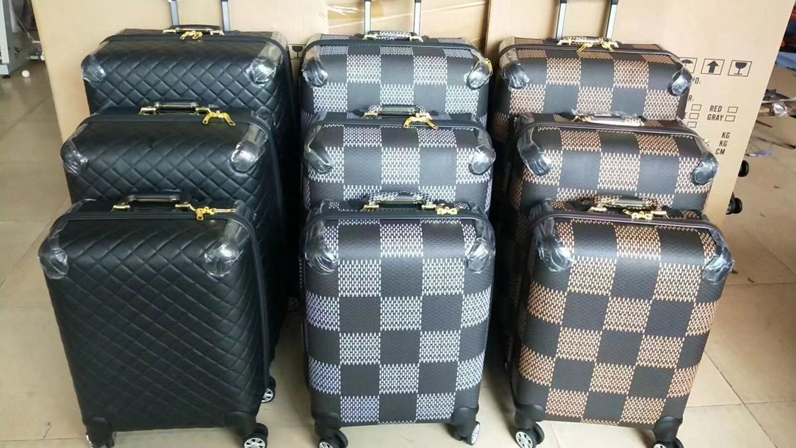 スーツケース 20/24/28 インチ OEM オーダーメイド ロゴ レザー アルミ トロッキー スーツケース 高級 バッグセット