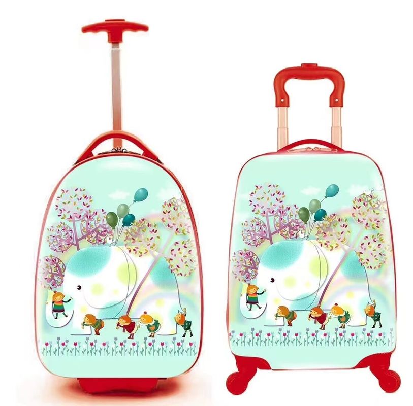 18インチ4ホイールスピナー 荷物 子供 旅行 トロリ バッグ 学校 バッグ プラスチック スーツケース 収納