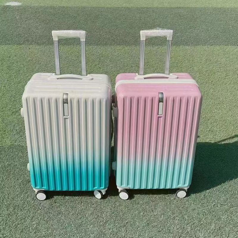 レインボーメーカー カスタムロゴ ABS素材 ハード トロリ 旅行 ザイパー スーツケース バッグ