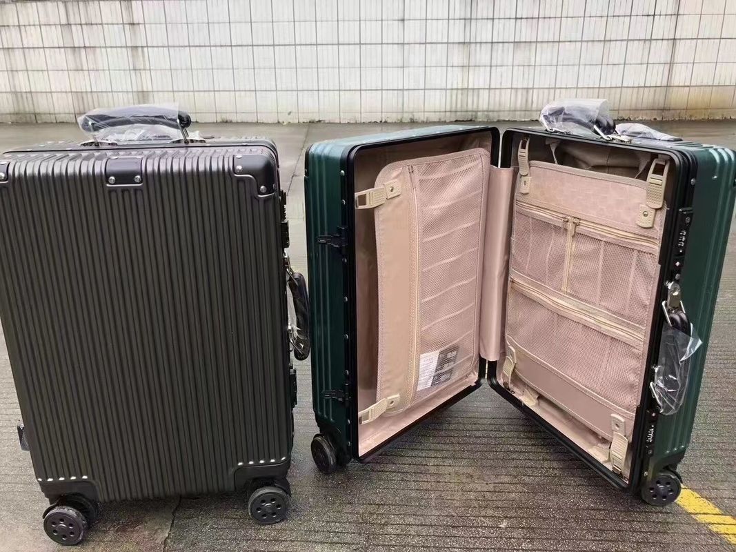 新しいデザイン ユニセックス バッグ トロッリー ファッショナブル フロントオープン ラップトップ 旅行バッグ スピナー カスター ルガゲ