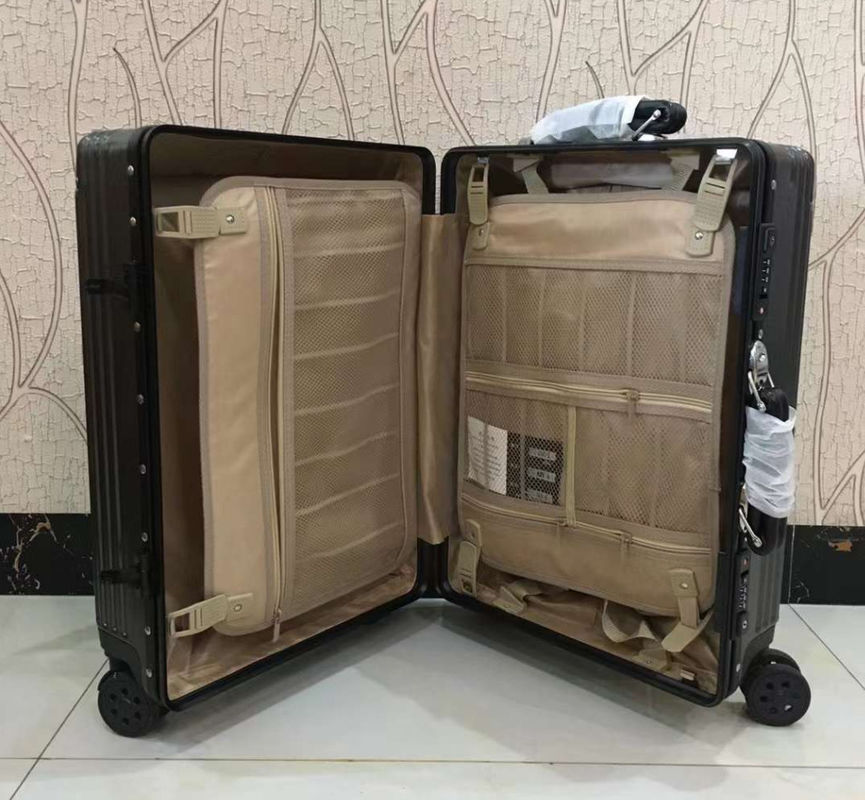 高品質のスピナースーツケース 中国製 PC+ABS スーツケース カップホルダー