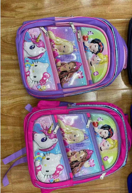 新品 卸売 3 枚組 バックパック 小学生 2-3-5年生 カートン革バッグ