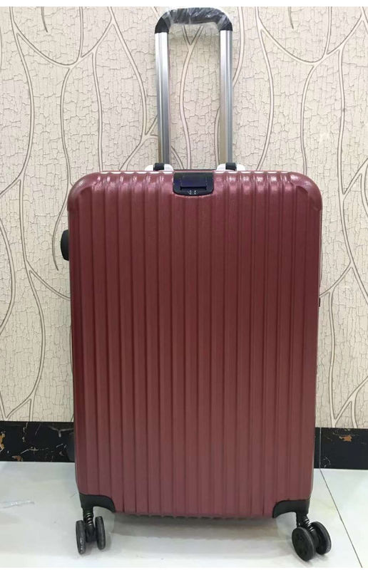 高品質 4 双輪 ハードシェル PC アルミフレーム Tsa ロック 成人 旅行 赤スーツケース 荷物