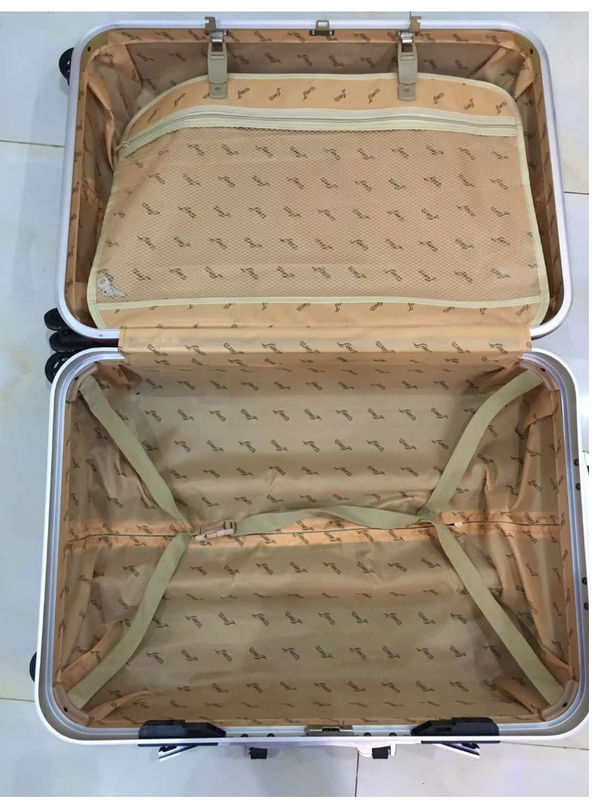 高品質 4 双輪 ハードシェル PC アルミフレーム Tsa ロック 成人 旅行 赤スーツケース 荷物