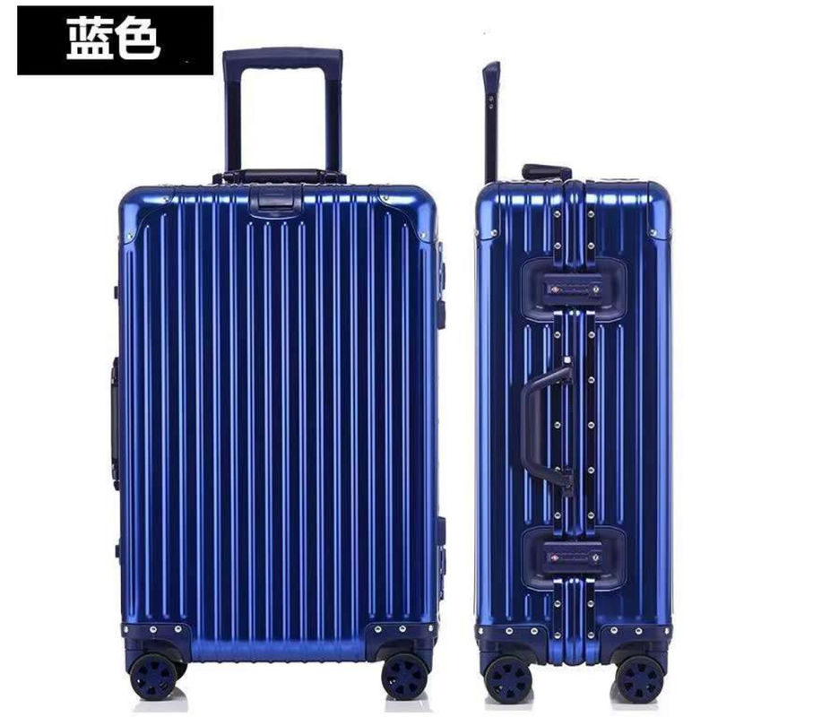 ユニセックス フル アルミ 防水 ビジネス 旅行 荷物 トロリ スーツケース セット スピン アルミ 荷物 荷物 男性