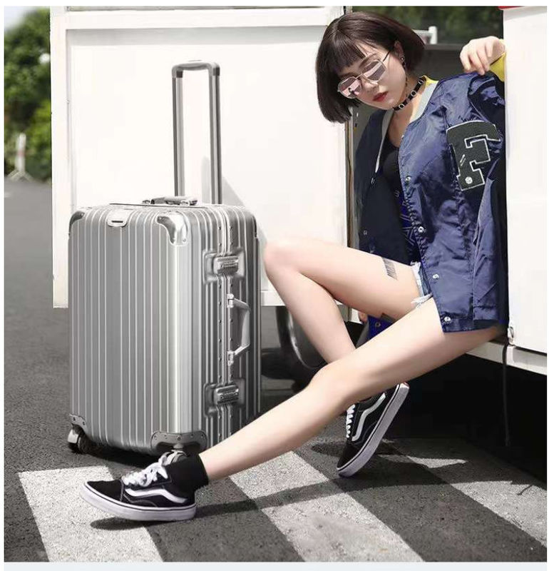 新品 最新 旅行 スーツケース ABS+PC ユニバーサル 輪 ジッパー トロッキー ボックス 引く革 ボックス コード ボックス バッグ 卸売