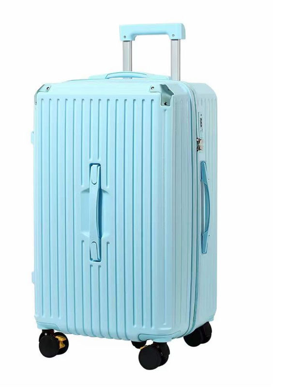 大容量 ハードシェル バッグ カップホルダー USB 充電5輪 スーツケース 新しい ファッション トロッリー バッグ