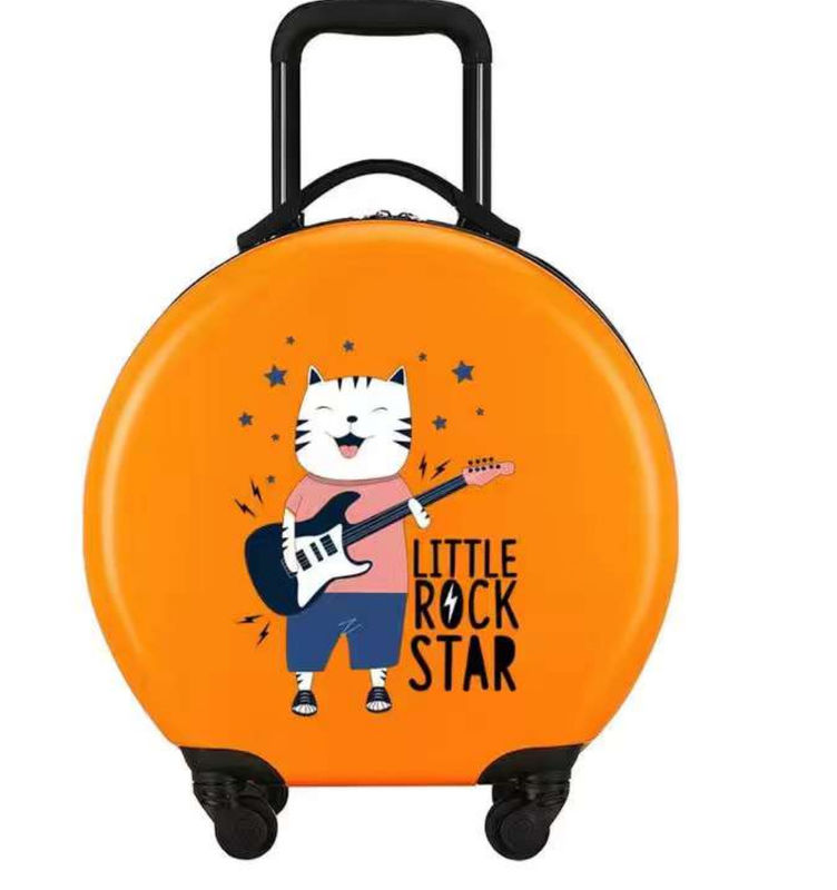 卸売 丸い形 子供 旅行 スーツケース キャンディー カラー 可愛い 子供 の 荷物