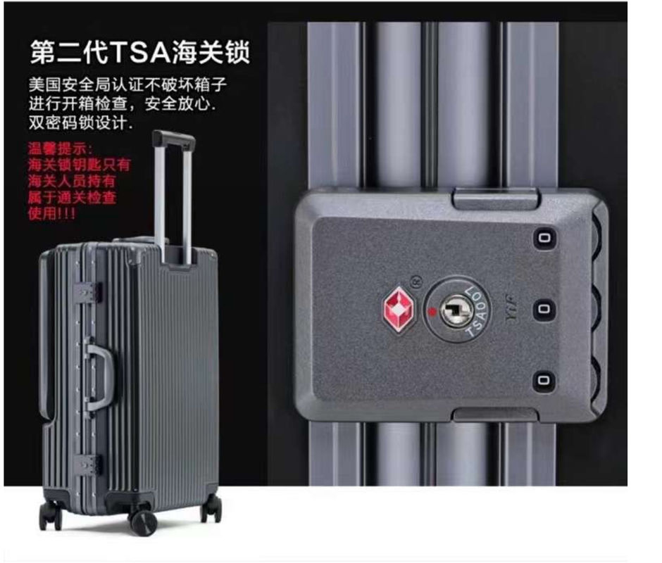 TSAロック付き スピナー用荷物用車 黒,深緑,赤,20インチ,PCハードサイドスーツケース フロントポック